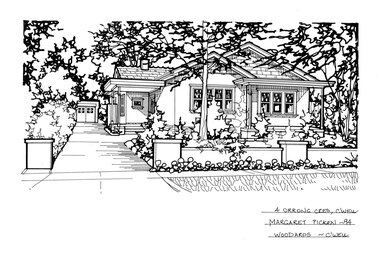 Drawing (series) - Architectural drawing, 4 Orrong Crescent, Camberwell, 1994