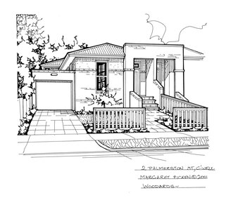 Drawing (series) - Architectural drawing, 2 Palmerston Street, Camberwell, 2001