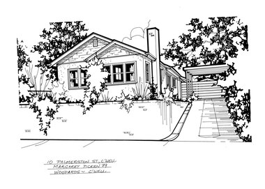 Drawing (series) - Architectural drawing, 10 Palmerston Street, Camberwell, 1989