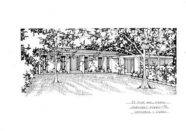 Drawing (series) - Architectural drawing, 23 Pine Avenue, Camberwell, 1992