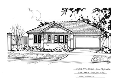 Drawing (series) - Architectural drawing, 2/151 Prospect Hill Road, Camberwell, 1996