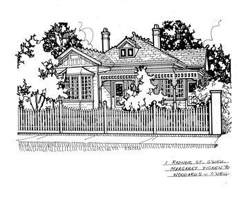 Drawing (series) - Architectural drawing, 1 Radnor Street, Camberwell, 1990