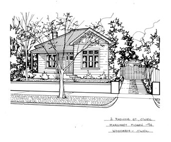 Drawing (series) - Architectural drawing, 2 Radnor Street, Camberwell, 1994
