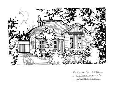 Drawing (series) - Architectural drawing, 86 Radnor Street, Camberwell, 1992