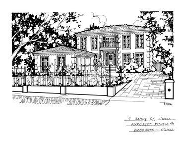 Drawing (series) - Architectural drawing, 7 Range Street, Camberwell, 1991