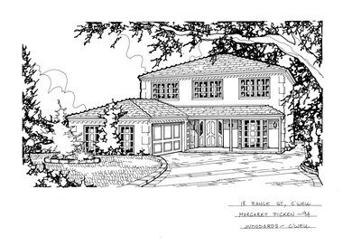 Drawing (series) - Architectural drawing, 18 Range Street, Camberwell, 1994