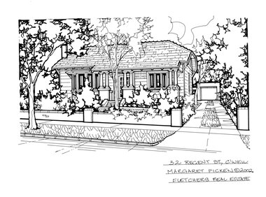 Drawing (series) - Architectural drawing, 32 Regent Street, Camberwell, 2002