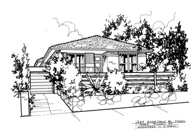 Drawing (series) - Architectural drawing, 1/634 Riversdale Road, Camberwell, 1987