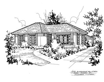 Drawing (series) - Architectural drawing, 1/698 Riversdale Road, Camberwell, 1987