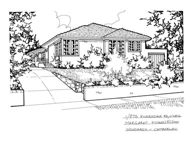 Drawing (series) - Architectural drawing, 1/873 Riversdale Road, Camberwell, 2001