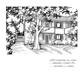 Drawing (series) - Architectural drawing, 4/573 Riversdale Road, Camberwell, 1992