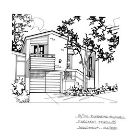 Drawing (series) - Architectural drawing, 15/700 Riversdale Road, Camberwell, 1995