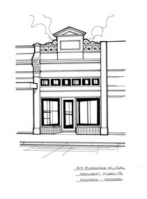 Drawing (series) - Architectural drawing, 419 Riversdale Road, Camberwell, 1992