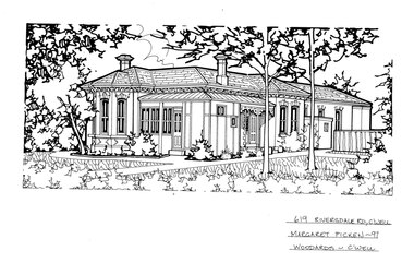 Drawing (series) - Architectural drawing, 619 Riversdale Road, Camberwell, 1997