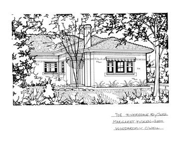 Drawing (series) - Architectural drawing, 708 Riversdale Road, Camberwell, 2000