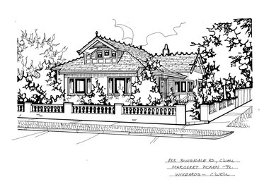 Drawing (series) - Architectural drawing, 855 Riversdale Road, Camberwell, 1992