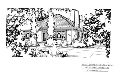 Drawing (series) - Architectural drawing, 1217 Riversdale Road, Camberwell, 1990