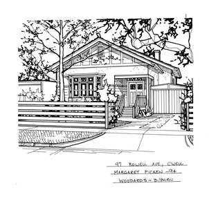 Drawing (series) - Architectural drawing, 97 Rowell Avenue, Camberwell, 1994