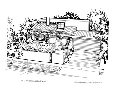 Drawing (series) - Architectural drawing, 102 Rowell Avenue, Camberwell, 1990's