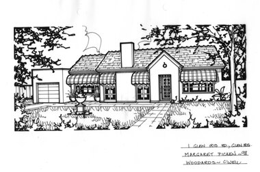Drawing (series) - Architectural drawing, 1 Glen Iris Road, Glen Iris, 1998