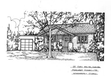 Drawing (series) - Architectural drawing, 68 Glen Iris Road, Glen Iris, 1995
