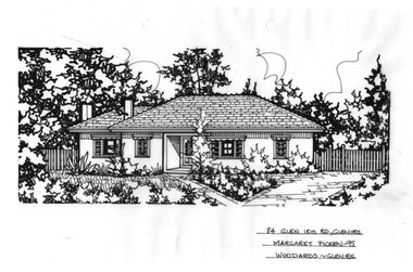 Drawing (series) - Architectural drawing, 84 Glen Iris Road, Glen Iris, 1995