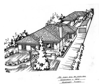 Drawing (series) - Architectural drawing, 130 Glen Iris Road, Glen Iris