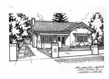 Drawing (series) - Architectural drawing, 149 Glen Iris Road, Glen Iris, 1990