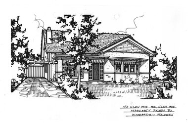 Drawing (series) - Architectural drawing, 153 Glen Iris Road, Glen Iris, 1990