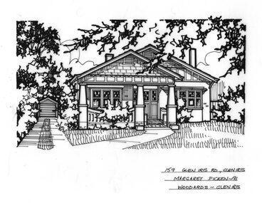 Drawing (series) - Architectural drawing, 159 Glen Iris Road, Glen Iris, 1991