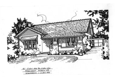 Drawing (series) - Architectural drawing, 161 Glen Iris Road, Glen Iris, 1989