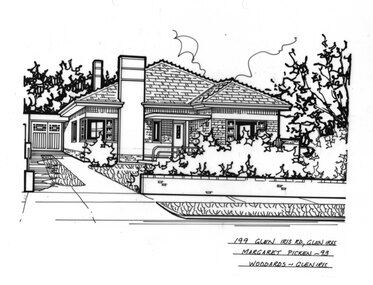 Drawing (series) - Architectural drawing, 199 Glen Iris Road, Glen Iris, 1993