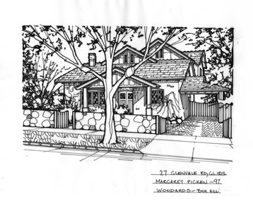 Drawing (series) - Architectural drawing, 27 Glenvale Road, Glen Iris, 1997