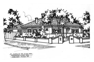 Drawing (series) - Architectural drawing, 10 Goodwin Street, Glen Iris, 1989