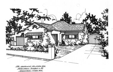 Drawing (series) - Architectural drawing, 38 Goodwin Street, Glen Iris, 1989