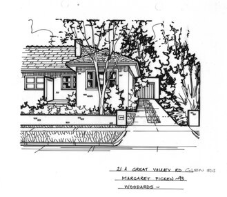 Drawing (series) - Architectural drawing, 21A Great Valley Road, Glen Iris, 1993