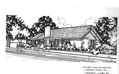 Drawing (series) - Architectural drawing, 27 Great Valley Road, Glen Iris, 1992