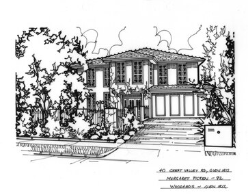 Drawing (series) - Architectural drawing, 40 Great Valley Road, Glen Iris, 1992