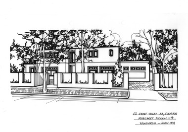 Drawing (series) - Architectural drawing, 52 Great Valley Road, Glen Iris, 1991
