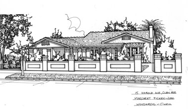 Drawing (series) - Architectural drawing, 15 Harold Avenue, Glen Iris, 2000