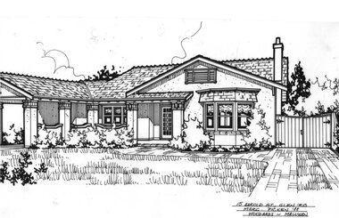 Drawing (series) - Architectural drawing, 15 Harold Avenue, Glen Iris, 1988