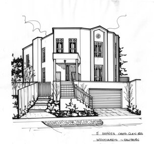 Drawing (series) - Architectural drawing, 5 Haynes Crescent, Glen Iris