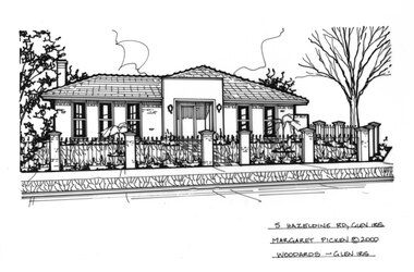 Drawing (series) - Architectural drawing, 5 Hazeldine Road, Glen Iris, 2000