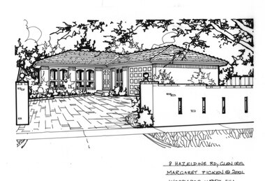 Drawing (series) - Architectural drawing, 8 Hazeldine Road, Glen Iris, 2001