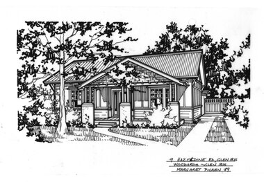 Drawing (series) - Architectural drawing, 9 Hazeldine Road, Glen Iris, 1989