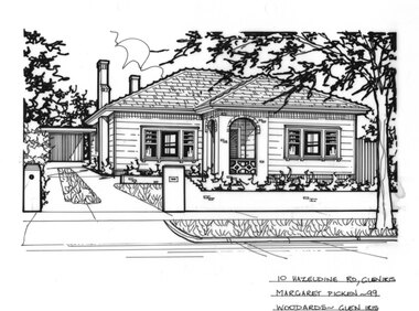 Drawing (series) - Architectural drawing, 10 Hazeldine Road, Glen Iris, 1999