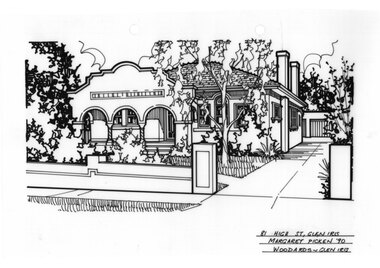 Drawing (series) - Architectural drawing, 81 High Street, Glen Iris, 1990