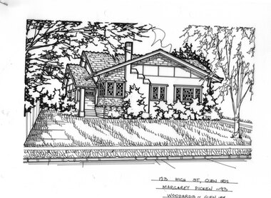 Drawing (series) - Architectural drawing, 123 High Street, Glen Iris, 1993