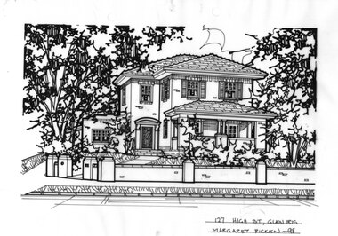 Drawing (series) - Architectural drawing, 127 High Street, Glen Iris, 1998