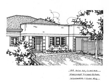 Drawing (series) - Architectural drawing, 144 High Street, Glen Iris, 2001